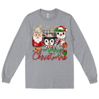Heather Grey merry Christmas coffee Long Sleeve Tee - JahusDesignShop