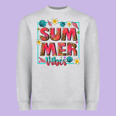 Summer  Vibes Heavyweight Sweatshirt Designed By Texasbilliewilder