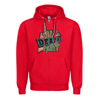 Red death of the party white Zipper Hoodie - JahusDesignShop