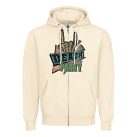 Sandshell death of the party white Zipper Hoodie - JahusDesignShop