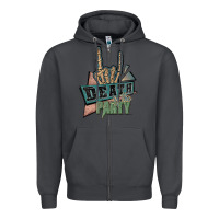 Smoke death of the party white Zipper Hoodie - JahusDesignShop