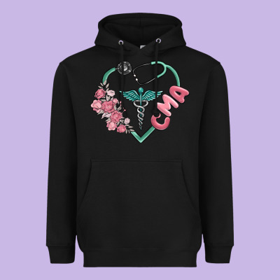 Cma  Heart Heavyweight Hoodie Designed By Maliassmallbusiness