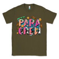Army Green para crew Classic Tee - AdoDesignShop
