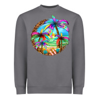Storm summer colorful palms Heavyweight Sweatshirt - texasbilliewilder