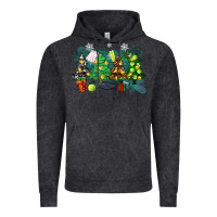 Vintage Black christmas trees with tennis Vintage Hoodie - Zillion Design Studio