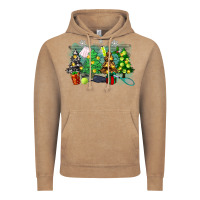 Vintage Coffee christmas trees with tennis Vintage Hoodie - Zillion Design Studio