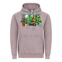 Christmas Trees With Tennis Vintage Hoodie | Teevron