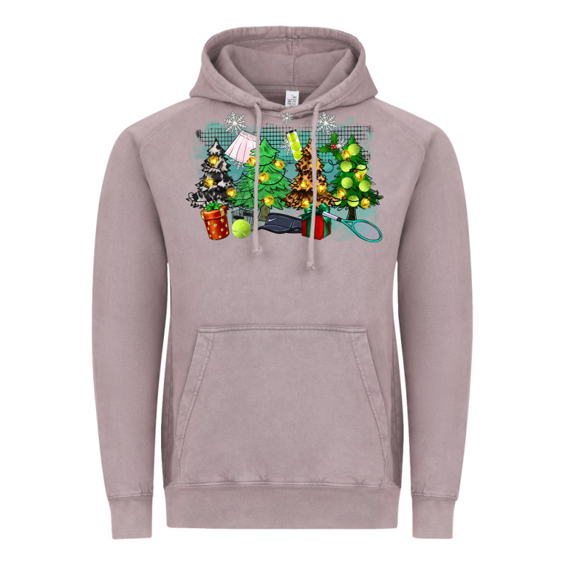 Christmas Trees With Tennis Vintage Hoodie by Zillion Design Studio | Teevron