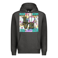Charcoal Heather Leopard Love Hair And Mirror With Daisy Seamless Pattern Bbs Premium Hoodie - BundleAndBundleShop