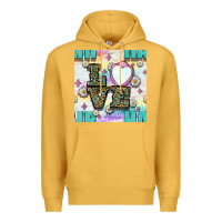 Mustard Leopard Love Hair And Mirror With Daisy Seamless Pattern Bbs Premium Hoodie - BundleAndBundleShop