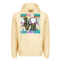 Pina Colada Leopard Love Hair And Mirror With Daisy Seamless Pattern Bbs Premium Hoodie - BundleAndBundleShop