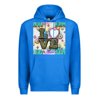True Royal Leopard Love Hair And Mirror With Daisy Seamless Pattern Bbs Premium Hoodie - BundleAndBundleShop