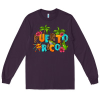 Plum puerto rico Long Sleeve Tee - AdoDesignShop