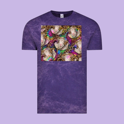 Merino Ram Tie Dye Tumbler Vintage Tee Designed By Barkaloodesign