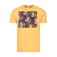 Vintage Mustard merino ram tie dye tumbler Vintage Tee - BarkalooDesign