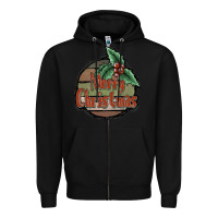 Black Merry Christmas Zipper Hoodie - JahusDesignShop