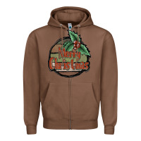Chestnut Merry Christmas Zipper Hoodie - JahusDesignShop