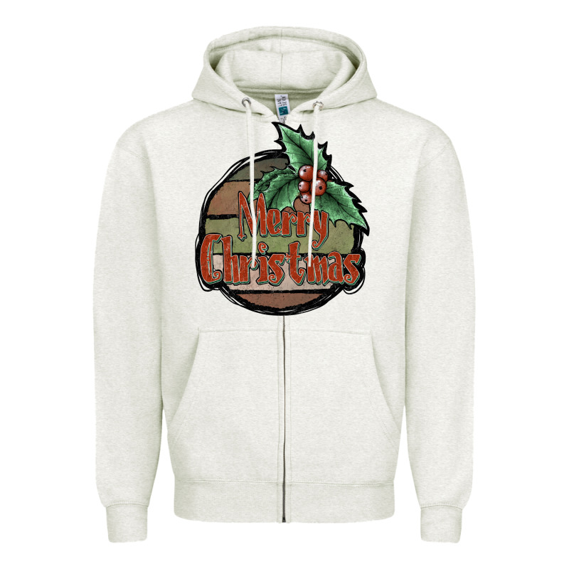 Merry Christmas Zipper Hoodie by JahusDesignShop | Teevron