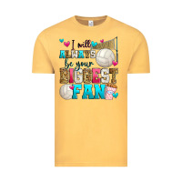 Vintage Mustard i will always be your biggest fan volleyball Vintage Tee - Zillion Design Studio