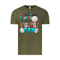 Vintage Olive i will always be your biggest fan volleyball Vintage Tee - Zillion Design Studio