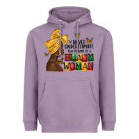 Lavender never understimate the power of a black woman Heavyweight Hoodie - MaliasSmallBusiness