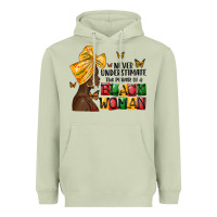 Matcha never understimate the power of a black woman Heavyweight Hoodie - MaliasSmallBusiness
