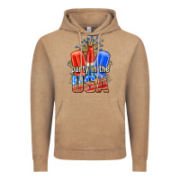 Vintage Coffee party in the usa popsicles billie wilder Vintage Hoodie - texasbilliewilder