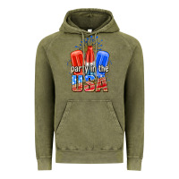 Vintage Olive party in the usa popsicles billie wilder Vintage Hoodie - texasbilliewilder