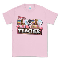 Bubblegum Pink blessed teacher Classic Tee - AdoDesignShop