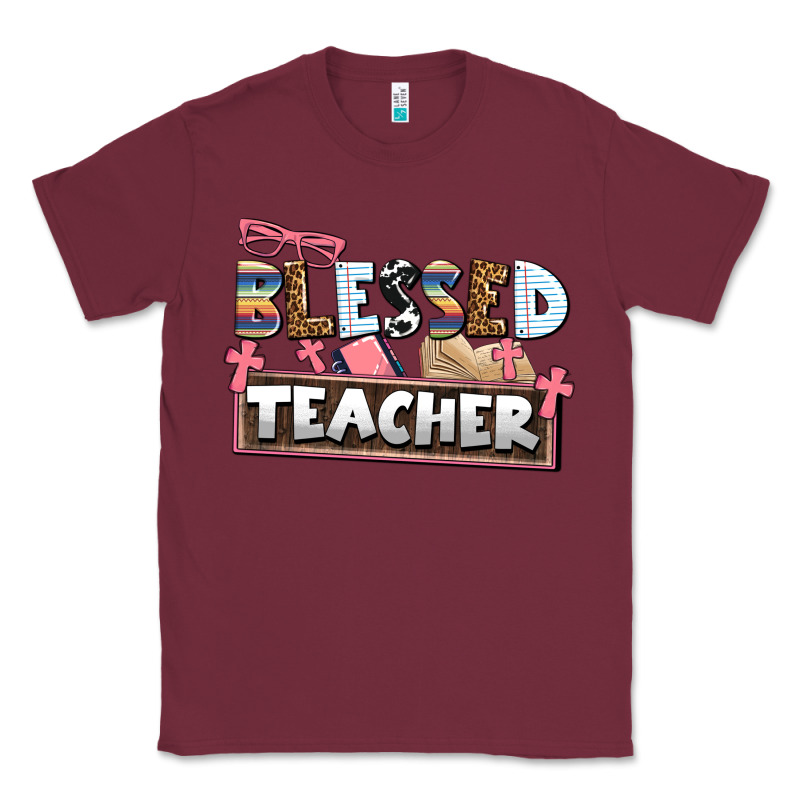 Blessed Teacher Classic Tee by AdoDesignShop | Teevron