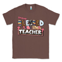 Chestnut blessed teacher Classic Tee - AdoDesignShop