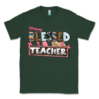 Sports Green blessed teacher Classic Tee - AdoDesignShop