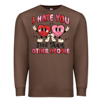 Chestnut i hate you less than other people Premium Sweatshirt - MaliasSmallBusiness