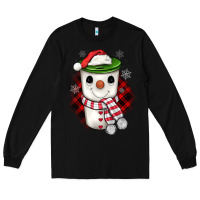 Black Christmas snowman coffee Long Sleeve Tee - JahusDesignShop
