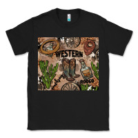 Black western rodeo Classic Tee - AdoDesignShop