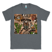 Charcoal Heather western rodeo Classic Tee - AdoDesignShop