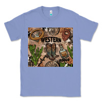 Colony Blue western rodeo Classic Tee - AdoDesignShop
