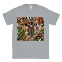 Heather Grey western rodeo Classic Tee - AdoDesignShop