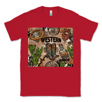 Red western rodeo Classic Tee - AdoDesignShop
