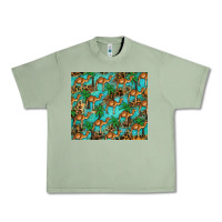Oil Green camel leopard Urban Heavy Tee - BarkalooDesign