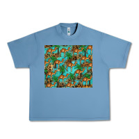 Pebble Blue camel leopard Urban Heavy Tee - BarkalooDesign