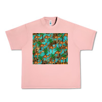 Salmon camel leopard Urban Heavy Tee - BarkalooDesign