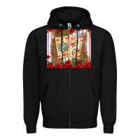 Black valentines day playing cards Zipper Hoodie - AdoDesignShop