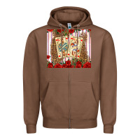 Chestnut valentines day playing cards Zipper Hoodie - AdoDesignShop