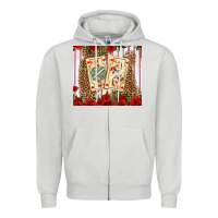 Dove Grey valentines day playing cards Zipper Hoodie - AdoDesignShop