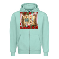Seafoam valentines day playing cards Zipper Hoodie - AdoDesignShop