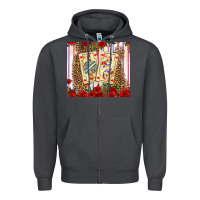 Smoke valentines day playing cards Zipper Hoodie - AdoDesignShop