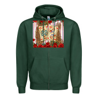 Sports Green valentines day playing cards Zipper Hoodie - AdoDesignShop