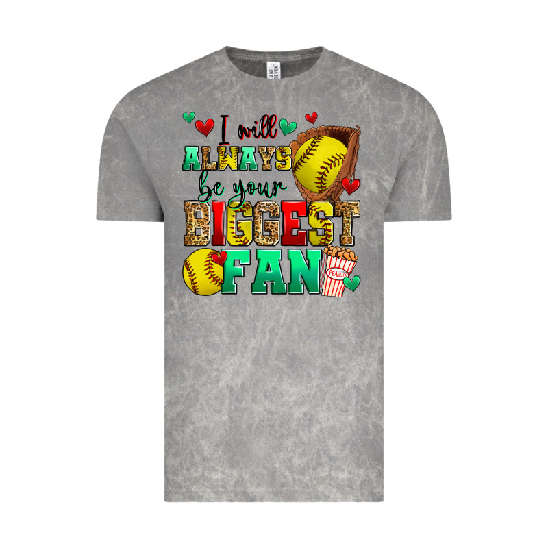 I Will Always Be Your Biggest Fan Softball Vintage Tee by Zillion Design Studio | Teevron