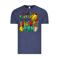 Vintage Denim i will always be your biggest fan softball Vintage Tee - Zillion Design Studio